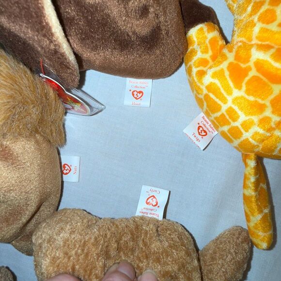 Ty Beanie Babies Woodland Forest PVC Lot 12 Chocolate Nuts Ringo Curly Hoot Twig - Picture 6 of 10